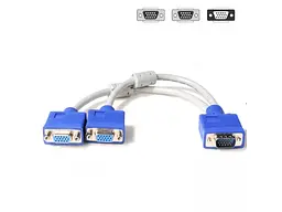 Кабель ATCOM (10800) VGA-2VGA 0.1 м, білий