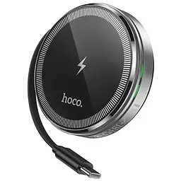 Бездротовий зарядний пристрій Hoco CQ18 2-in-1 15W MagSafe 7.5W Silver (36162_3606815)
