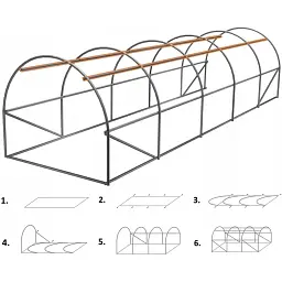 Теплиця садова Garden Line плівкова 8х3х2 м - мініатюра 3