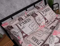 Набір наволочок Moon&Star Мікросатин Premium Paris Souvenir 50х50 см 2 шт - мініатюра 2