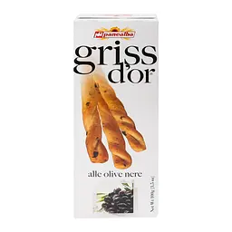 Грісіні Panealba Griss d'or alle olive nene з чорними оливками 100 г