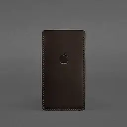 Шкіряний чохол для iPhone 12 Темно-коричневий Краст - мініатюра 4