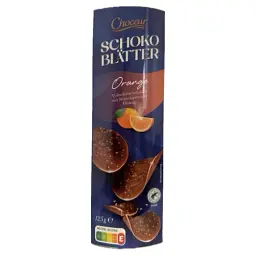 Чипси шоколадні Choceur Schoko Blatter Orange 125 г.