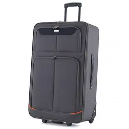 Валіза середня Semi Line 24 дюйми (M) дюйми (M) Polyester Grey/Orange Lines (T5754-3)