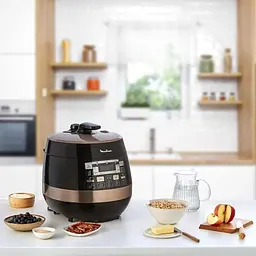 Мультиварка-скороварка Quickchef, 1000Вт, чаша-5л, сенсорне керув., пластик, чорний Moulinex kuh0014986 - мініатюра 2