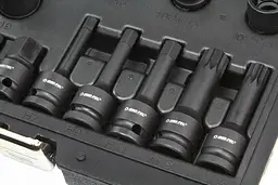 Набір головок для обслуговування гальмівних супортів Mar-Pol M58279, 1/2", 16 шт. + кейс - мініатюра 6