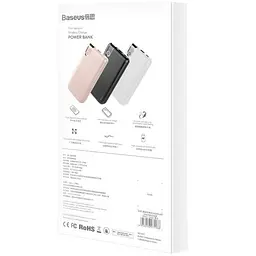 Портативна батарея Powerbank Baseus Thin Version Wireless Charger 10000 mAh PPALL-QY01 Black - мініатюра 2
