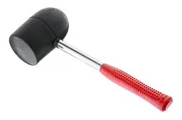 Киянка гумова Intertool 1250 г х 90 мм чорна дерев'яна ручка - мініатюра 2