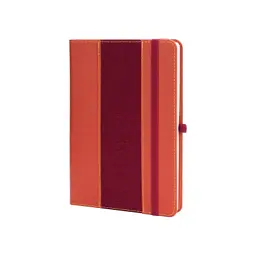 Книга записна Optima Combi-16 А5, тверда обкладинка, гумка, лінія (O20125-16)