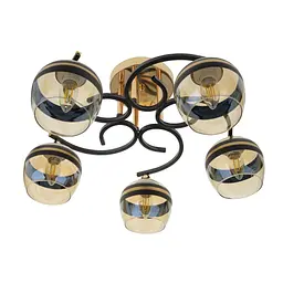 Люстра стельова Brille в спальню E27 60W G (LK-716S/5)