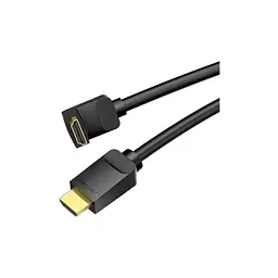Кабель мультимедійний HDMI M to HDMI M 1.5m 4K60Hz 90° corner black Vention (AAQBG) - мініатюра 2
