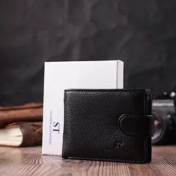 Чоловічий шкіряний гаманець ST Leather 11х8,5х1,5 см acs0028286 - мініатюра 9