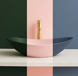 Умивальник Rea Royal 60 накладний powder pink matt REA-U6374 - мініатюра 5