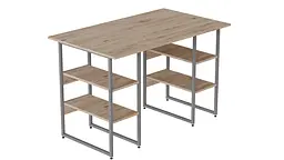 Комп'ютерний стіл Ferrum-decor Карен 75x140x60 сірий ДСП Дуб Сан-Марино 32мм (FRD-102436)