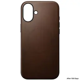 Шкіряний чохол Nomad Modern Leather Case Brown для iPhone 16 (NM01850885) - мініатюра 3