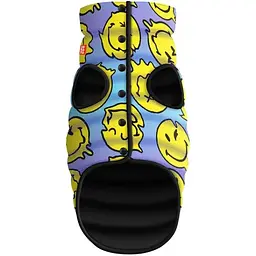 Курточка для собак WAUDOG Clothes малюнок "Смайли на блакитному", M40, В 63-67 см, С 39-43 см