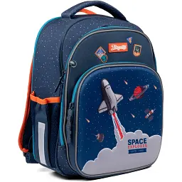 Рюкзак шкільний каркасний 1 Вересня S-106 Space синій