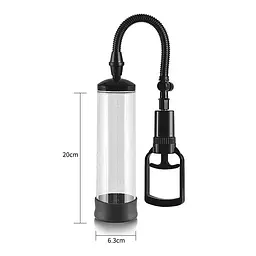 Помпа для пеніса LoveToy Maximizer Worx VX1 Power Pump 20 см прозорий - мініатюра 3