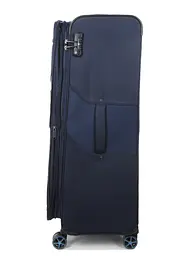 Валіза велика XL тканинна з розширенням Snowball 21504 90×54×31см 130+12л Темно-синій - мініатюра 4