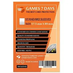 Протектор для карт Games 7 Days 57,5 х 89 мм, Standard USA Chimera, 100 шт (STANDART) (GSD-015789)