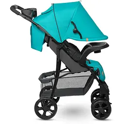 Коляска прогулянкова Lionelo Emma Plus Vivid Turquoise, бірюзова (LO-EMMA PLUS VIVID TURQUOISE) - мініатюра 4