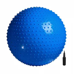 М'яч для фітнесу (фітбол) 4FIZJO 65 см масажний Anti-Burst 4FJ0616 Blue (P-5905973400213) - мініатюра 6