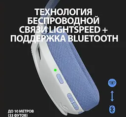 Наушники бездротові Logitech G435 LIGHTSPEED WHITE повний комплект - мініатюра 4