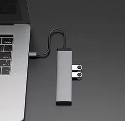 Адаптер (хаб) MiiiW Xiaomi 7-в-1 HDMI / Usb-C PD / 3xUsb-A 3.0 / TF / SD (MWCMA01) - мініатюра 3