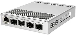 Комутатор Mikrotik CRS305-1G-4S+IN, 4x SFP+ ports, 1x Gigabit Ethernet, металевий enclosure - мініатюра 2
