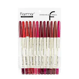 Набір олівців для губ Flormar Waterproof (12 шт), №102-113