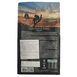 Сухий корм Ambrosia Grain Free Cat Fresh Duck & Turkey для стерилізованих котів зі свіжою качкою та індичкою 1.5 кг - мініатюра 3