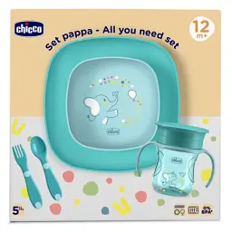 Набір дитячого посуду Chicco Set Pappa 12 м+ блакитний (16201.25) - мініатюра 8