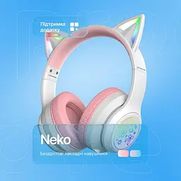 Навушники Proove Kids Neko (APP) Blue/Pink (HPNK0001AP26) - мініатюра 9