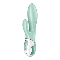 Вібратор-кролик Satisfyer Air Pump Bunny 5+ 21.5х3.6 см м'ятний - мініатюра 6