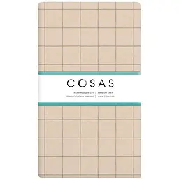 Простирадло Cosas полуторне 155х240 beige geometry, бежевий (CellAshbeige_155s)