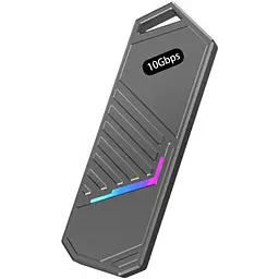 Кишеня зовнішня Dynamode M.2 SSD NVMe to USB-C USB 3.2 Gen2, алюмінієвий, чорний (DM-CAD-SSD14-N)
