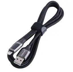 Кабель USAMS SJ543 U78 Lightning Digital Display Charging &amp; Data Cable 1.2M Black
