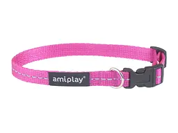 Нашийник для собак Amiplay Samba S 20-35 *1,5 см - рожевий