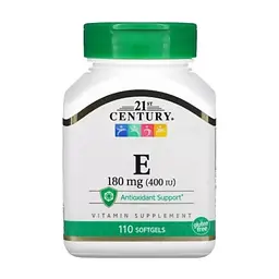Витамин 21st Century Витамин E, 180 мг, Vitamin E, 110 гелевых капсул (CEN-21245) - миниатюра 2
