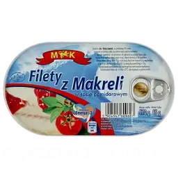 Філе макрелі М&К Filety z makreli w sosie pomidorowym в томатному соусі 170 г