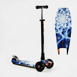 Самокат Maxi Best Scooter 59х15х30 см Різнобарвний 000231528 - мініатюра 2