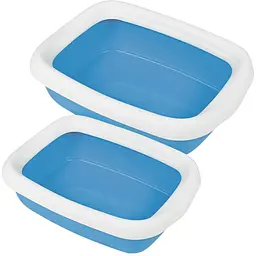 Туалет для котів з рамкою MPS Beta Maxi Blue 49x39x13 см - мініатюра 2
