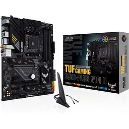 Материнська плата Asus TUF Gaming AM4 (B550) B550-PLUS WIFI II, B550, 4xDDR4, CrossFire, Int.Video(CPU), 6xSATA3, 2xM.2, 1xPCI-E 16x 4.0, 1xPCI-E 3.0, ALC S1200A, RTL8125B, WiFi 6, Bluetooth 5.2, 7xUSB3.2/4xUSB2.0, HDMI/DP, ATX - мініатюра 2
