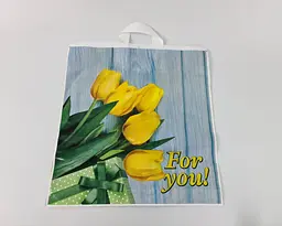 Пакет петльова ручка розмір 40 * 42 "Тюльпан" Комсерв (25 шт) - мініатюра 2