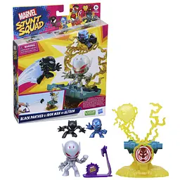 Набір іграшковий Hasbro Marvel Stunt Squad Нокдаун злодія Black Panther, Iron Man, Ultron (F7814_F7834) - мініатюра 2