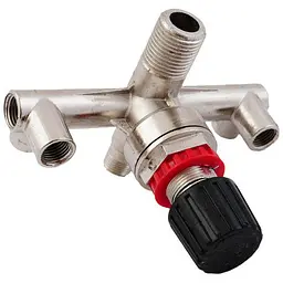 Контрольно-розподільний блок для компресора Intertool чорний PT-9091