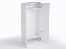 Шафа з полицею та штангою Moreli TS-09 1000x2180x520 мм Білий (zg-s9-white) - мініатюра 4