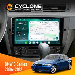 Штатна магнітола BMW 3 Series (E90, E91, E92, E93) 2004-2012 Cyclone C9-013 4x64 DSP 4G Cyclone (НФ-00006939)