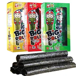 Чіпси Норі Tao Kae Noi Grilled Seaweed Big Roll Spicy Flavor 9шт × 3г - мініатюра 9