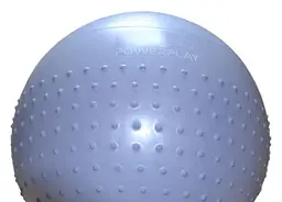 М'яч для фітнесу (фітбол) напівмасажний PowerPlay 4003 Ø75 cm Gymball Sky Blue + помпа (PP_4003_75_Sky_Blue) - мініатюра 6